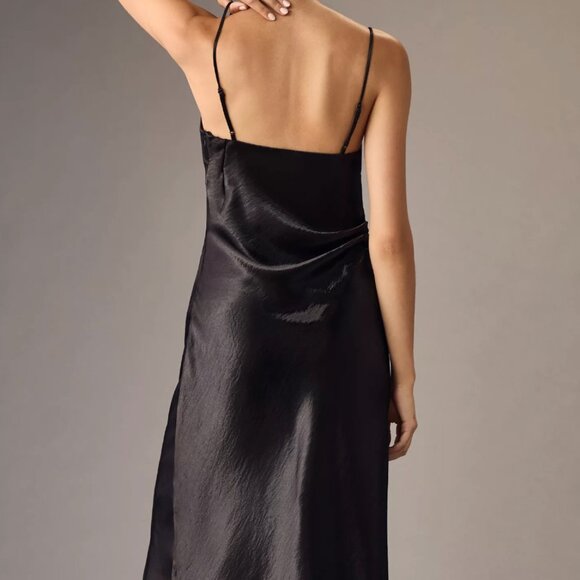 NWOT By Anthropologie Cowl-Neck Slip Dress - Picture 3 of 4